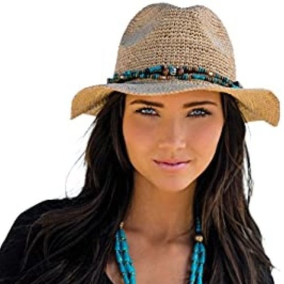 KORINGAL Accessories - Kooringal Bora Bora Straw Fedora Hat NWT